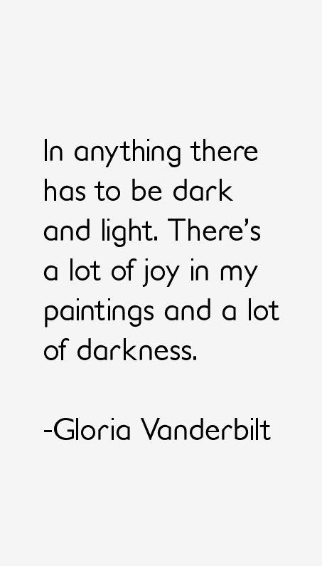 Gloria Vanderbilt Quotes
