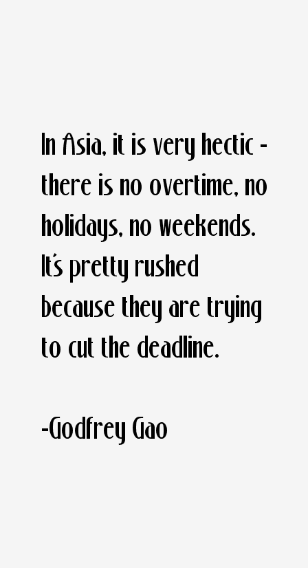 Godfrey Gao Quotes