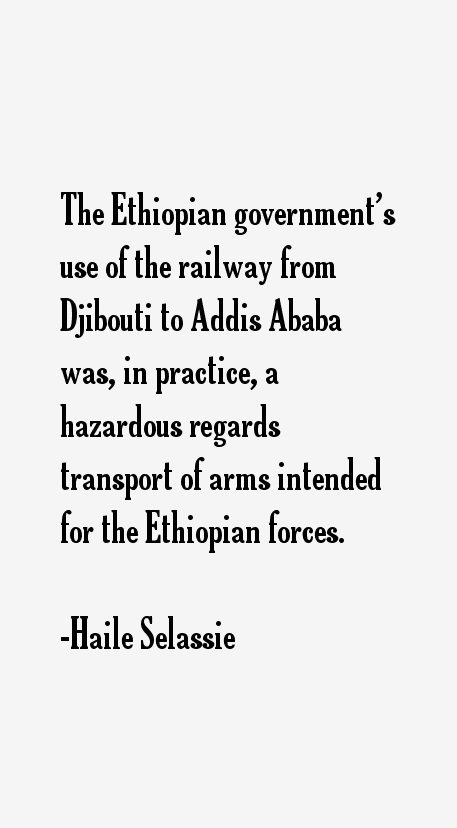Haile Selassie Quotes