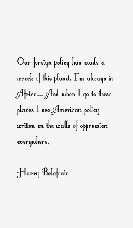 Harry Belafonte Quotes
