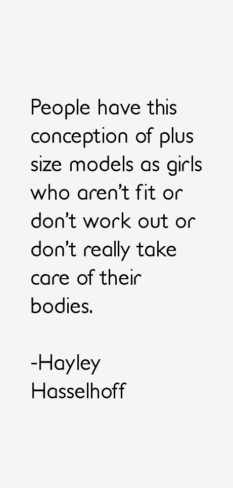 Hayley Hasselhoff Quotes