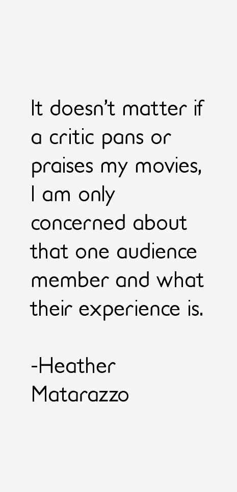 Heather Matarazzo Quotes
