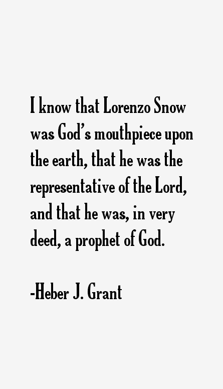 Heber J. Grant Quotes