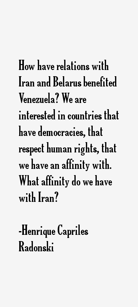 Henrique Capriles Radonski Quotes