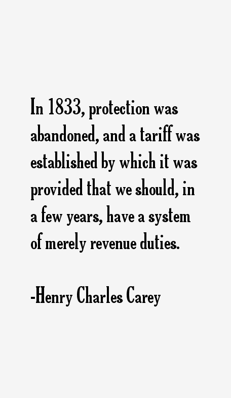 Henry Charles Carey Quotes