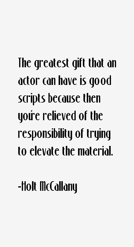 Holt McCallany Quotes