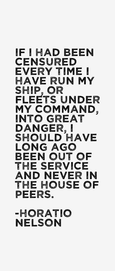 Horatio Nelson Quotes