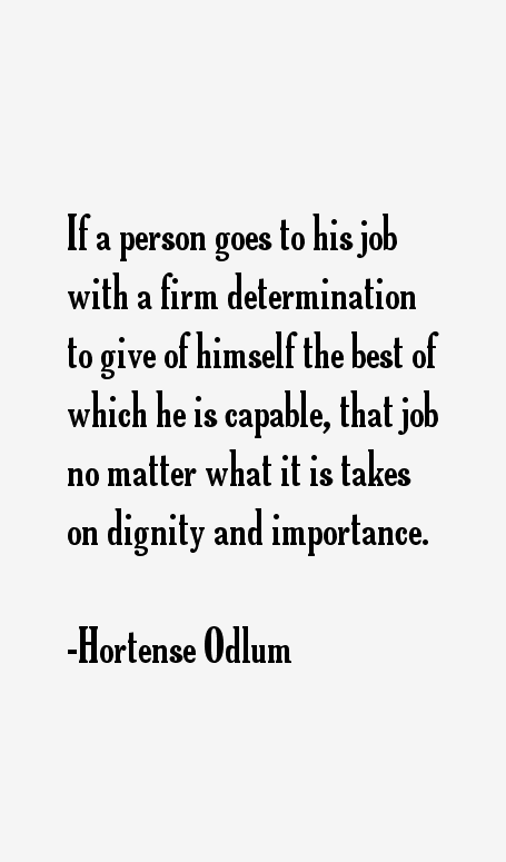 Hortense Odlum Quotes