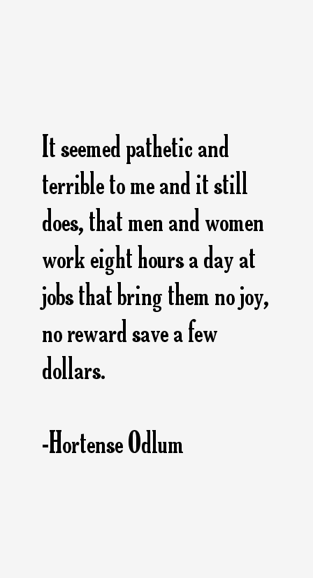 Hortense Odlum Quotes