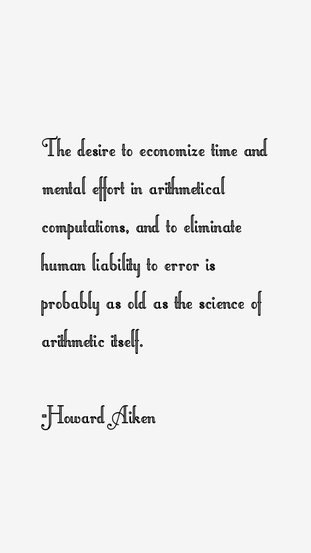 Howard Aiken Quotes