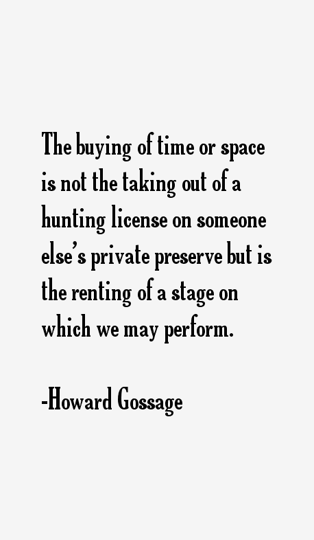 Howard Gossage Quotes