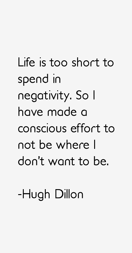 Hugh Dillon Quotes