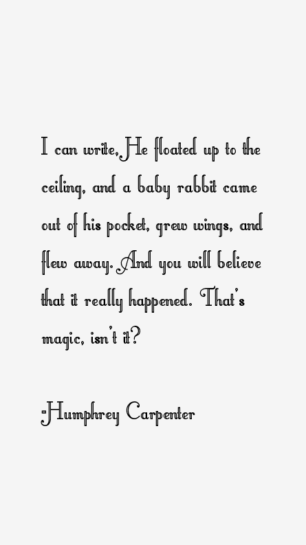 Humphrey Carpenter Quotes