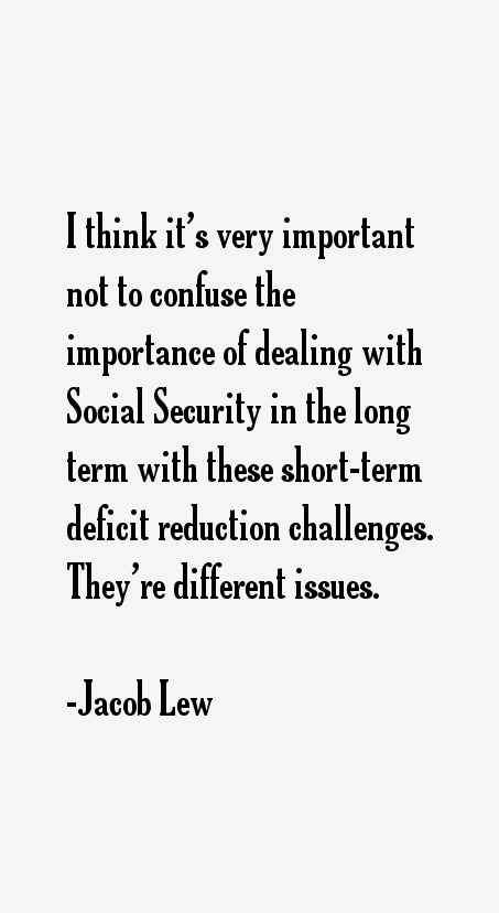 Jacob Lew Quotes