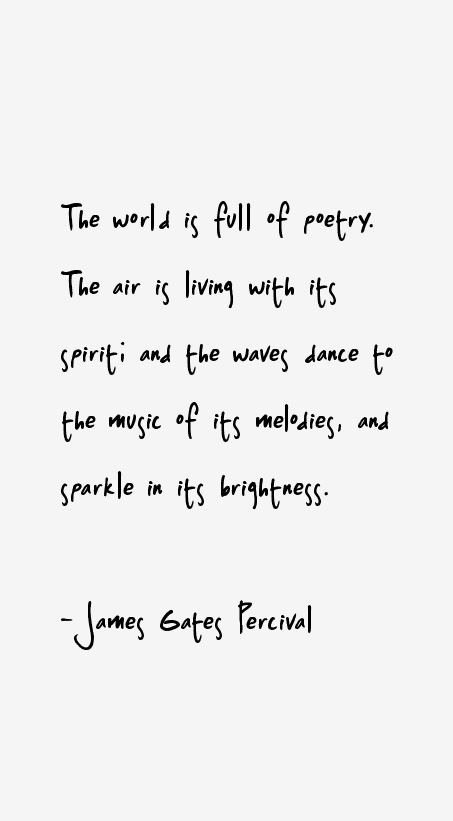 James Gates Percival Quotes