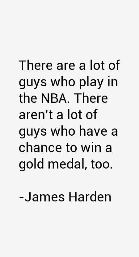 James Harden Quotes