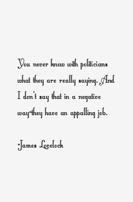 James Lovelock Quotes