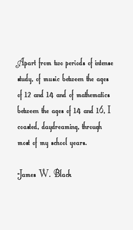 James W. Black Quotes