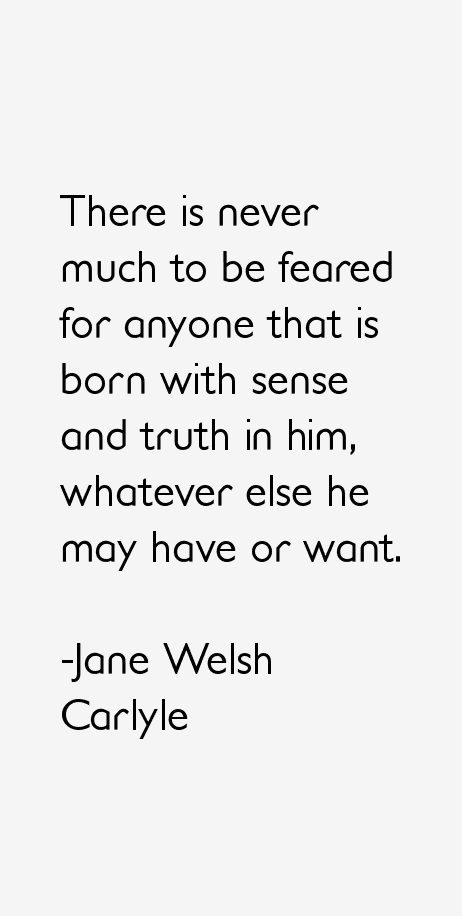 Jane Welsh Carlyle Quotes