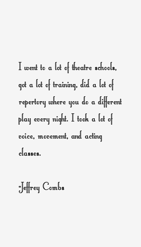 Jeffrey Combs Quotes