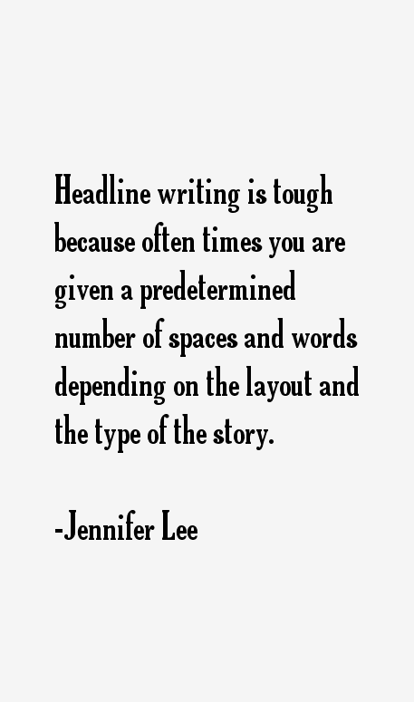 Jennifer Lee Quotes