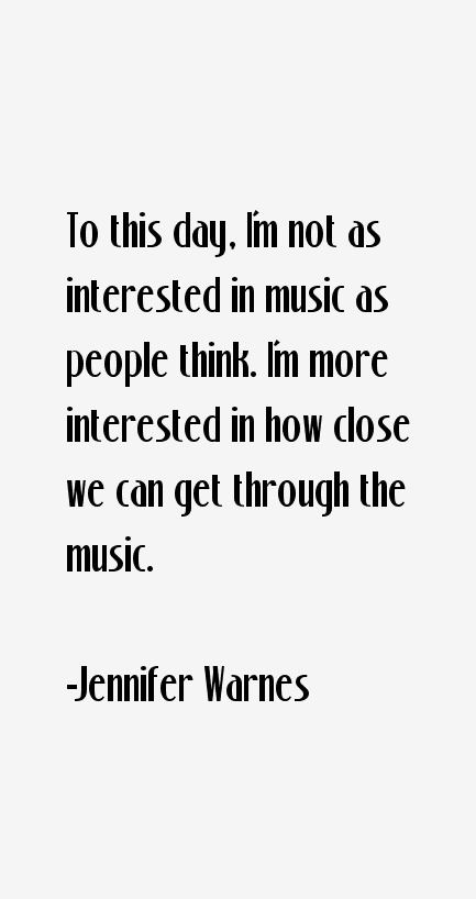 Jennifer Warnes Quotes