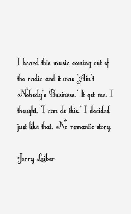 Jerry Leiber Quotes