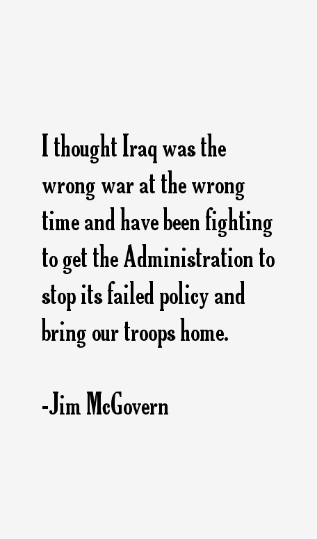 Jim McGovern Quotes