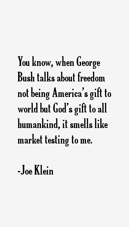Joe Klein Quotes