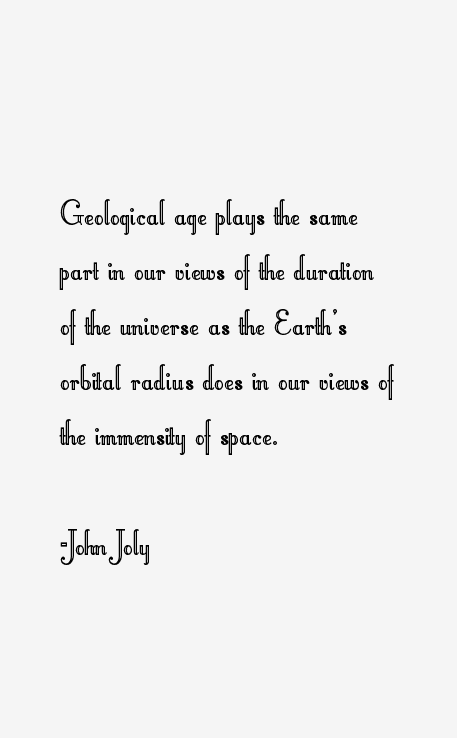 John Joly Quotes