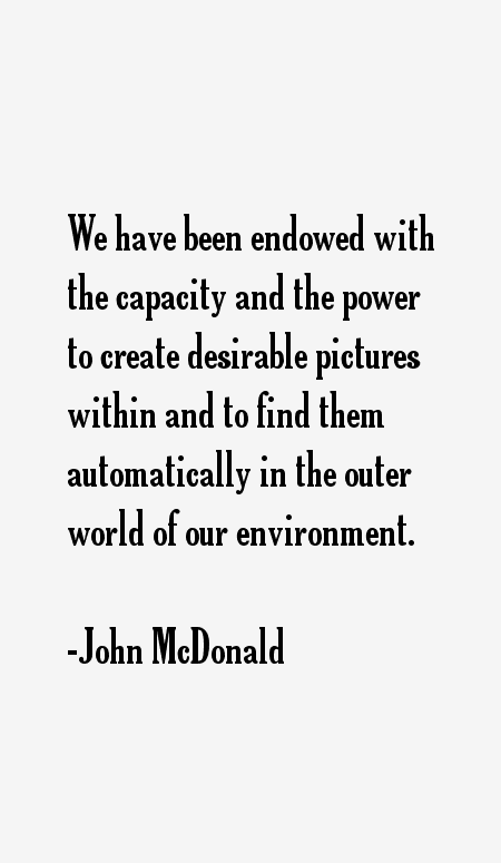 John McDonald Quotes