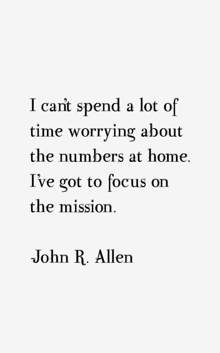 John R. Allen Quotes
