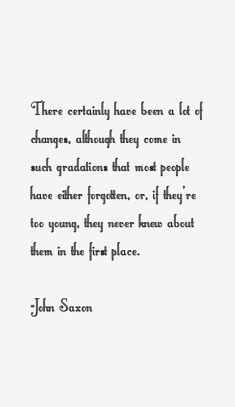 John Saxon Quotes