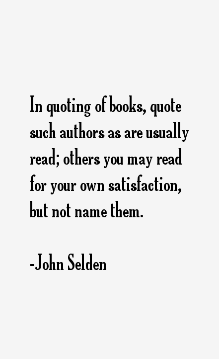 John Selden Quotes
