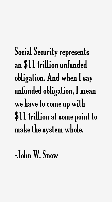 John W. Snow Quotes