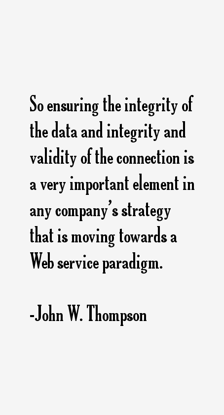 John W. Thompson Quotes