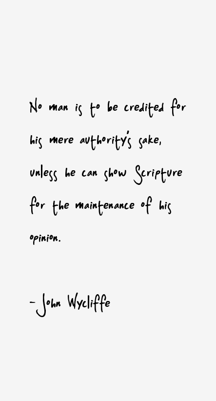 John Wycliffe Quotes