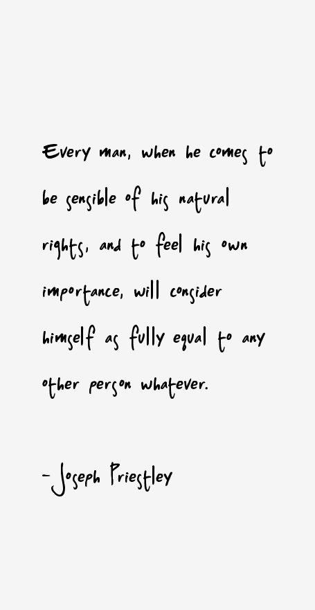 Joseph Priestley Quotes