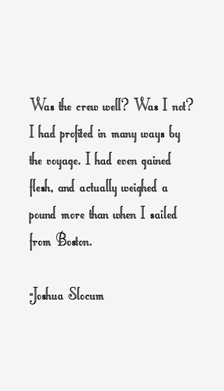 Joshua Slocum Quotes
