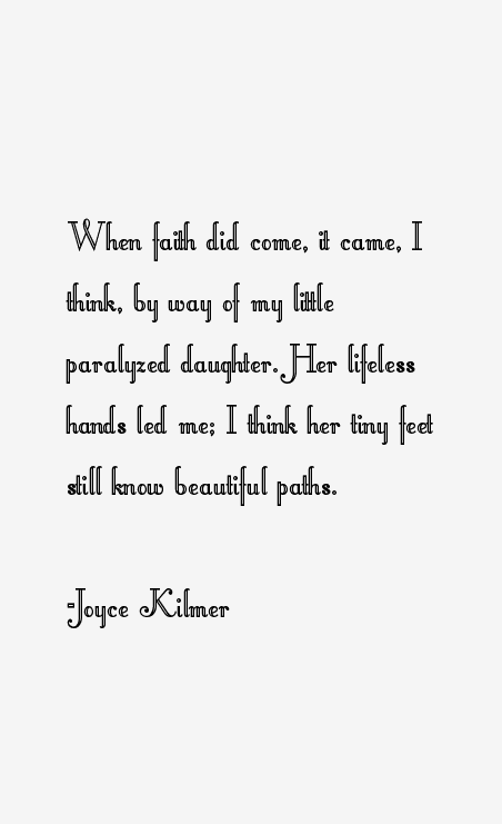 Joyce Kilmer Quotes