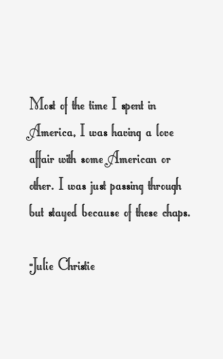 Julie Christie Quotes
