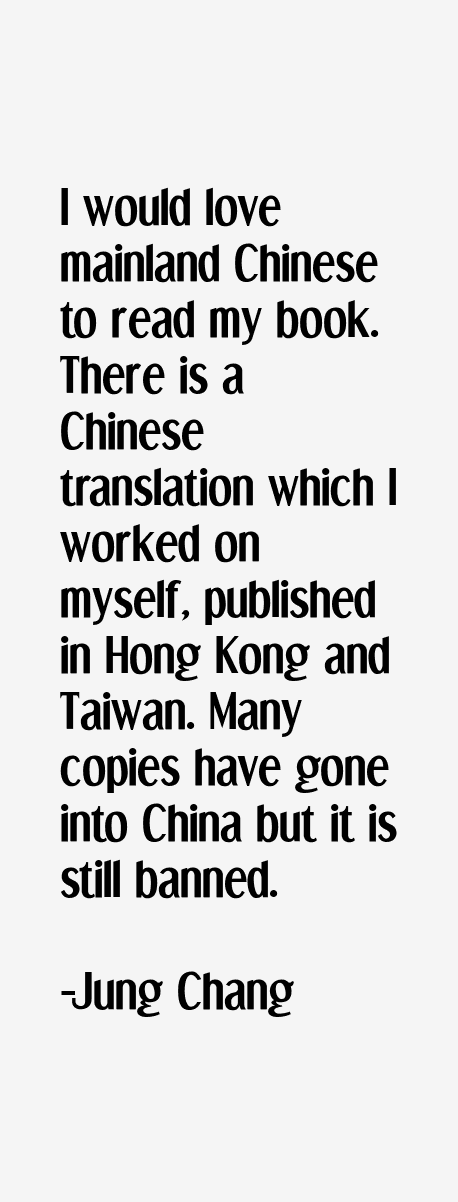Jung Chang Quotes
