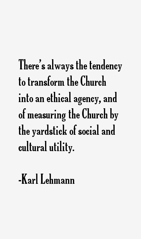 Karl Lehmann Quotes