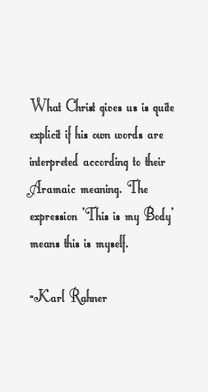 Karl Rahner Quotes
