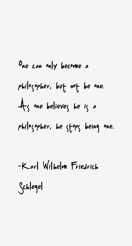 Karl Wilhelm Friedrich Schlegel Quotes