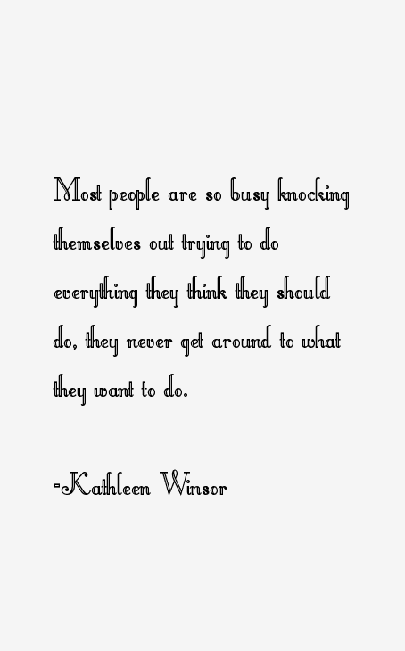 Kathleen Winsor Quotes