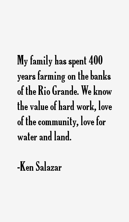 Ken Salazar Quotes