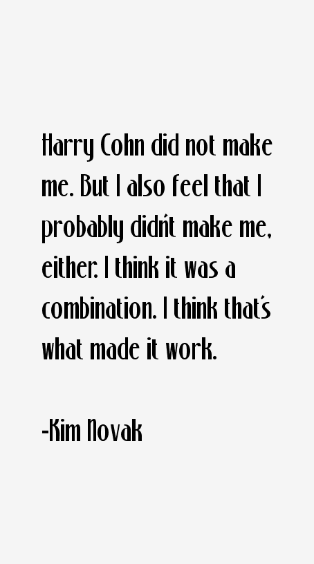 Kim Novak Quotes