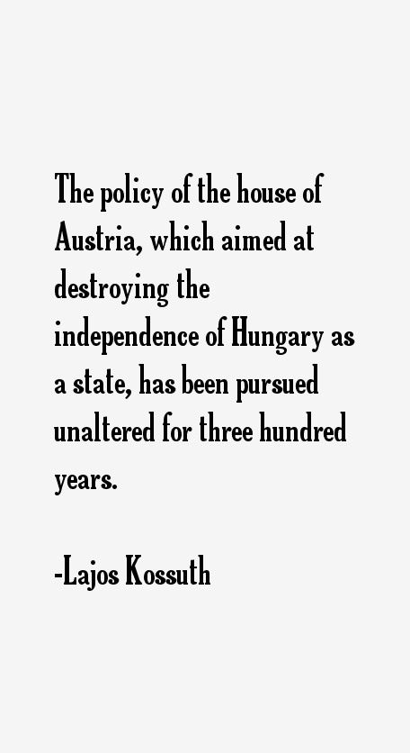 Lajos Kossuth Quotes