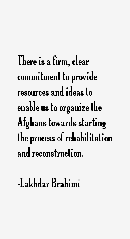 Lakhdar Brahimi Quotes